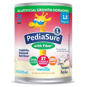 PediaSure Institutional Standard Formula, 1.5 Cal Vanilla with Fiber, 8 fl oz Bottles